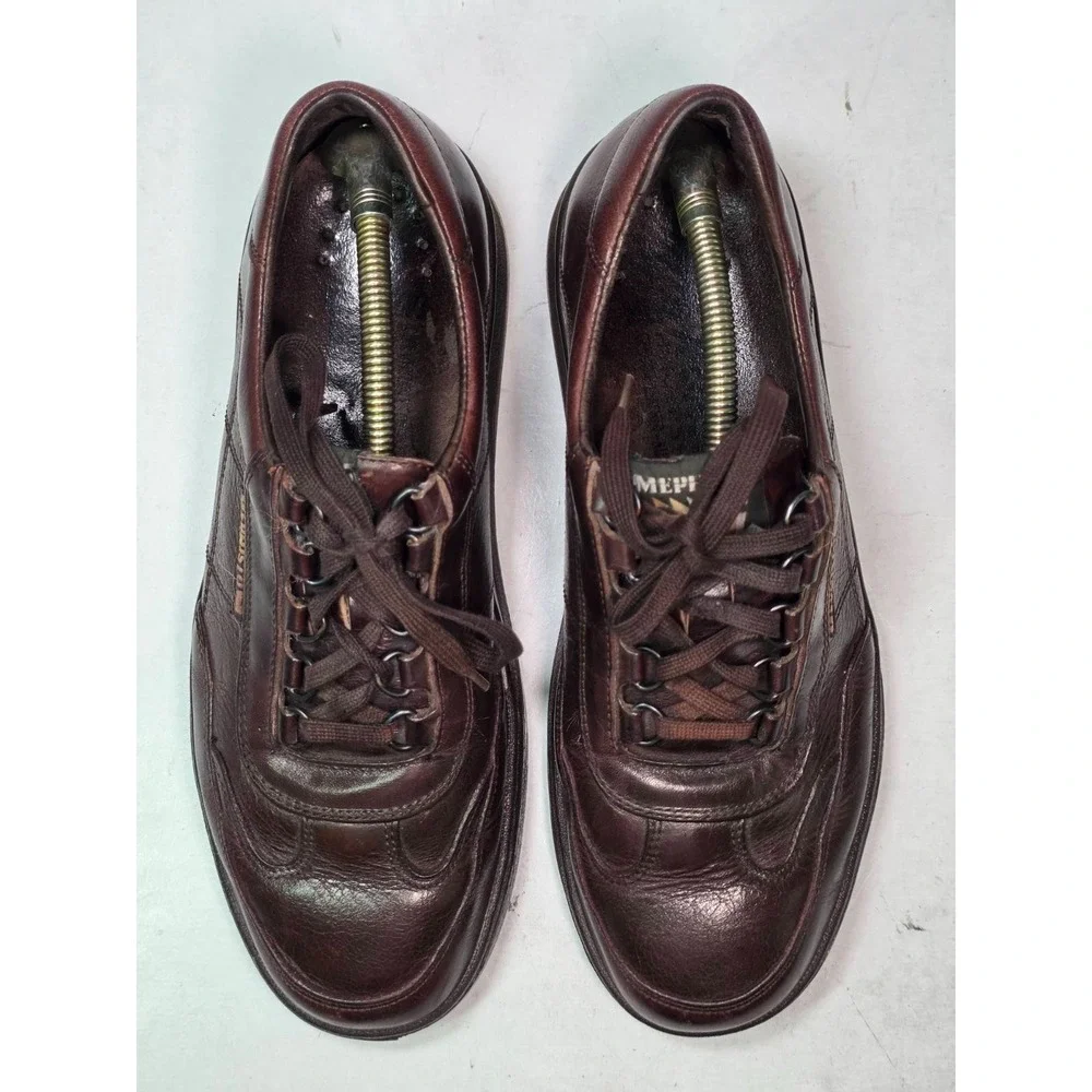 Mephisto Match Run Off Air Jet Men's Sneakers Size 9 Brown Leather‎ Shoes France